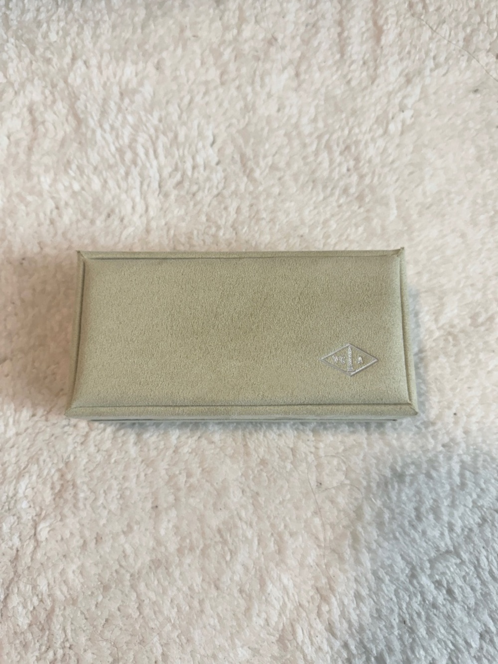 Van Cleef & Arpels Bracelet Box Green Jewelry Case Authentic